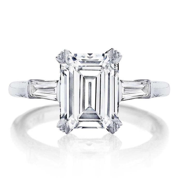 Emerald 3-Stone Engagement Ring
