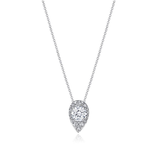 17"" Pear Bloom Diamond Necklace