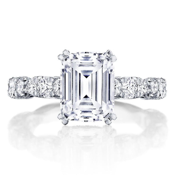 Emerald Solitaire Engagement Ring