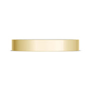 Classic Two-Tone Flat Wedding Band in High Polish