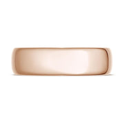 Classic Rounded in High Polish Finish Wedding Band