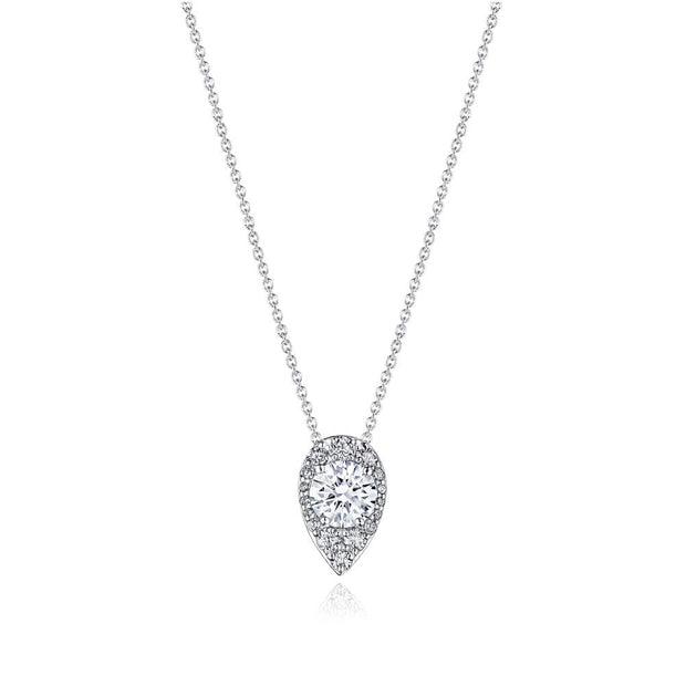 17"" Pear Bloom Diamond Necklace