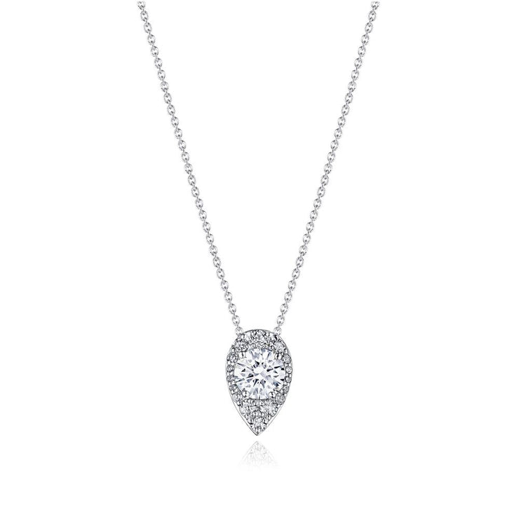 17"" Pear Bloom Diamond Necklace