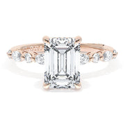 Emerald Solitaire Engagement Ring