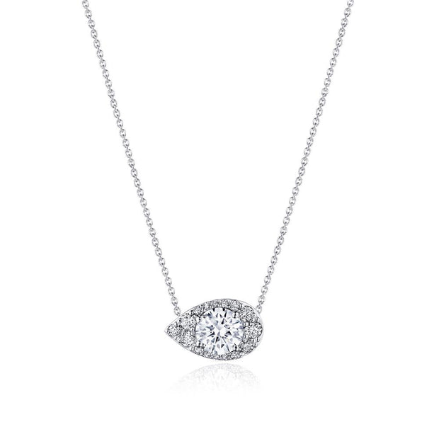 17"" Pear Bloom Diamond Necklace
