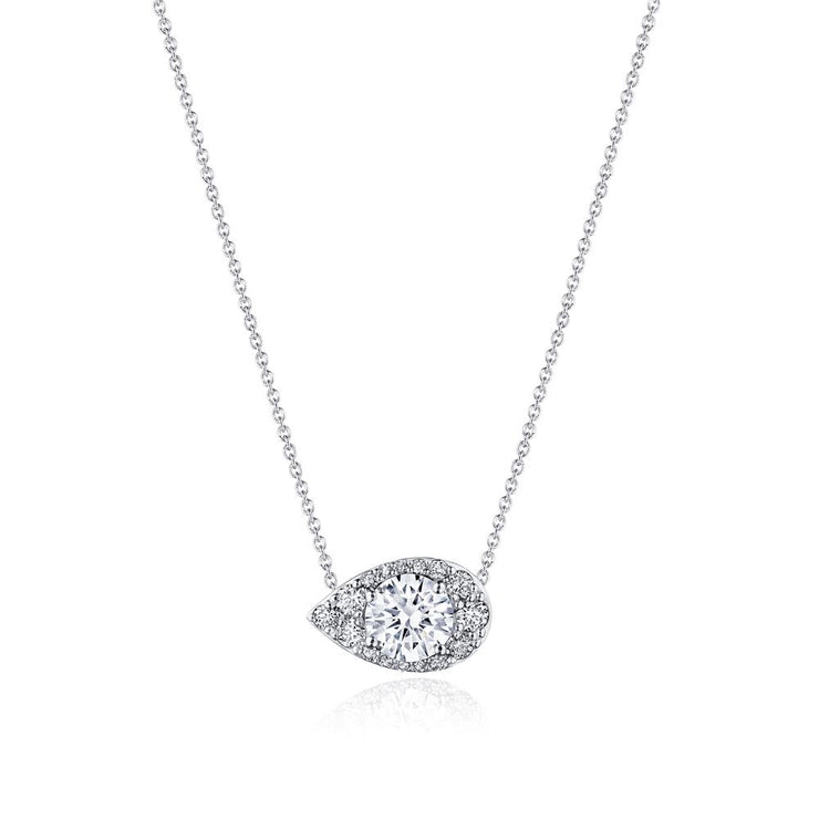 17"" Pear Bloom Diamond Necklace