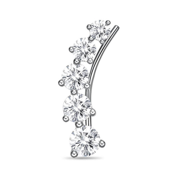 5-Stone Right Side Single Climber 0.75ctw approx.