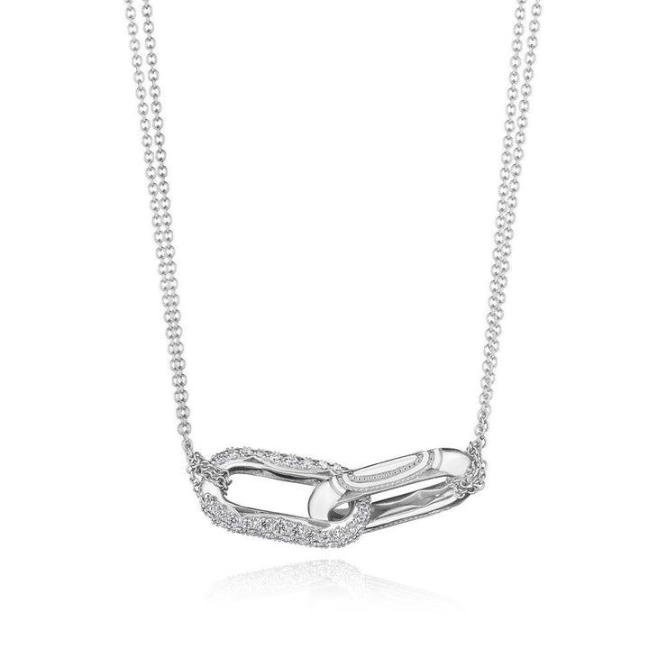 Double Link Pendant, Diamond