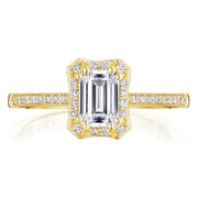 Emerald Bloom Engagement Ring