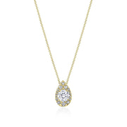 17"" Pear Bloom Diamond Necklace
