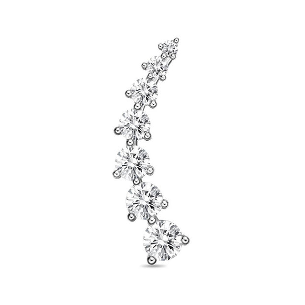 7-Stone Right Side Single Climber 0.75ctw approx.