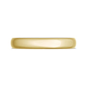 Classic Two-Tone Rounded Wedding Band in High Polish