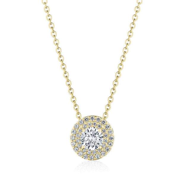 17"" Double Bloom Diamond Necklace