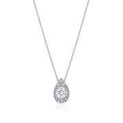 17"" Pear Bloom Diamond Necklace