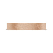 Classic Two-Tone Flat Wedding Band in Brushed Finish