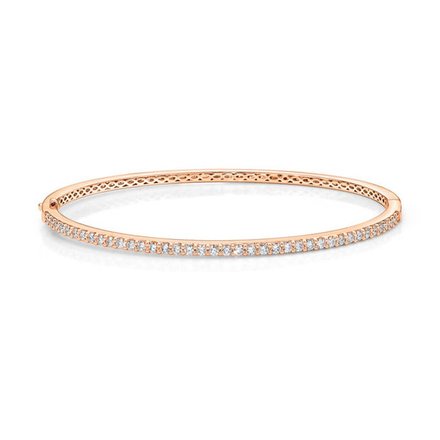 Shared Prong Diamond Bangle 1ctw approx.