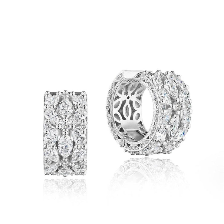 Floral Earring in Platinum