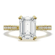 Emerald Solitaire Engagement Ring