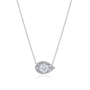 17"" Pear Bloom Diamond Necklace