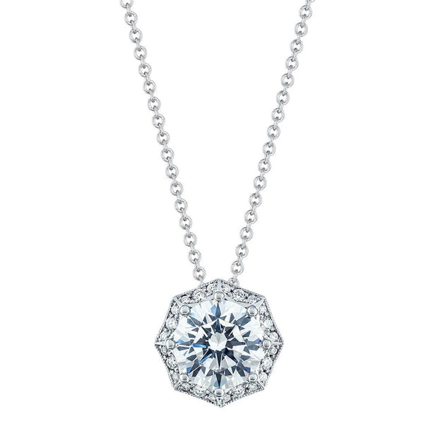 Art Deco Bloom Diamond Necklace