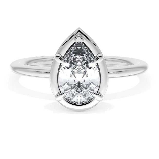 Pear Solitaire Engagement Ring