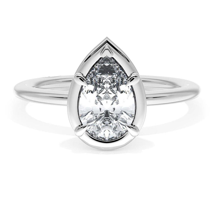 Pear Solitaire Engagement Ring