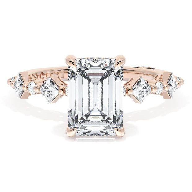 Emerald Solitaire Engagement Ring