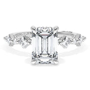 Emerald Solitaire Engagement Ring