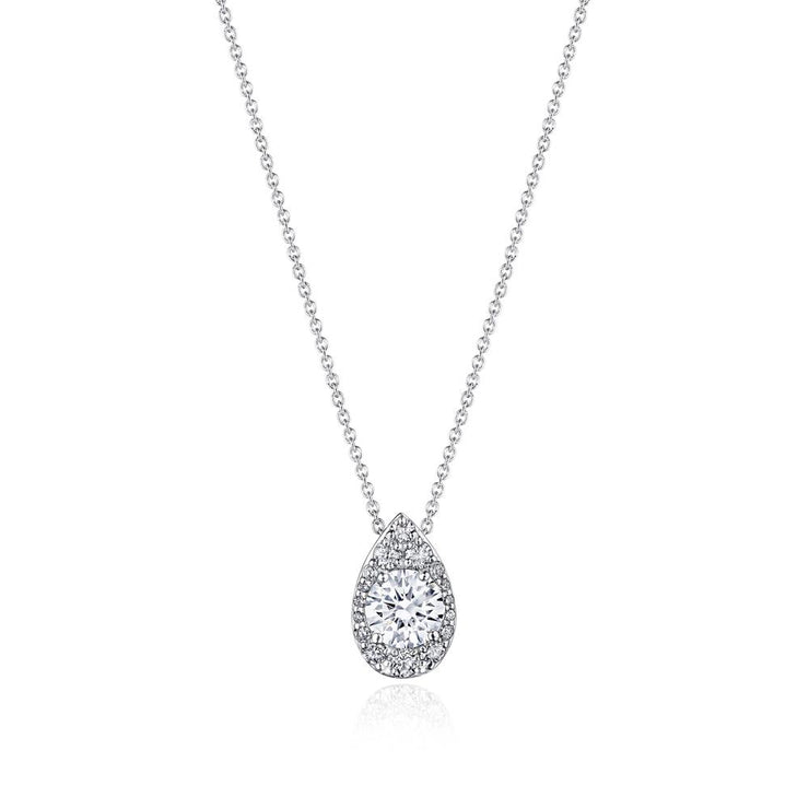 17"" Pear Bloom Diamond Necklace