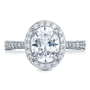 Oval Bloom Engagement Ring