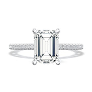Emerald Solitaire Engagement Ring