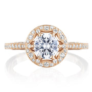 Round Bloom Engagement Ring