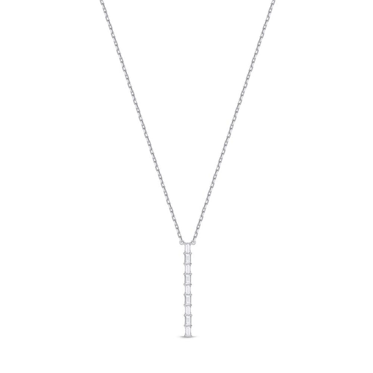 Geo Arts Vertical Diamond Necklace, 24