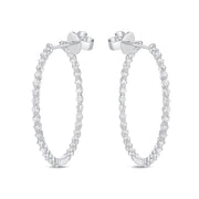 Aura Diamond Hoops .75ctw approx.