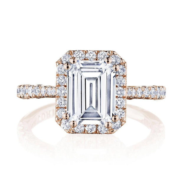 Emerald Bloom Engagement Ring