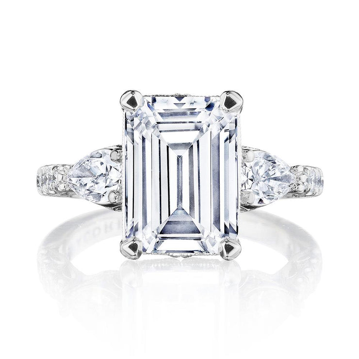 Emerald 3-Stone Engagement Ring