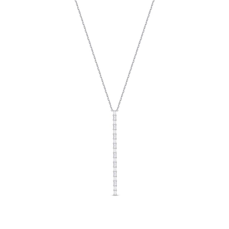 Geo Arts Vertical Diamond Necklace, 24