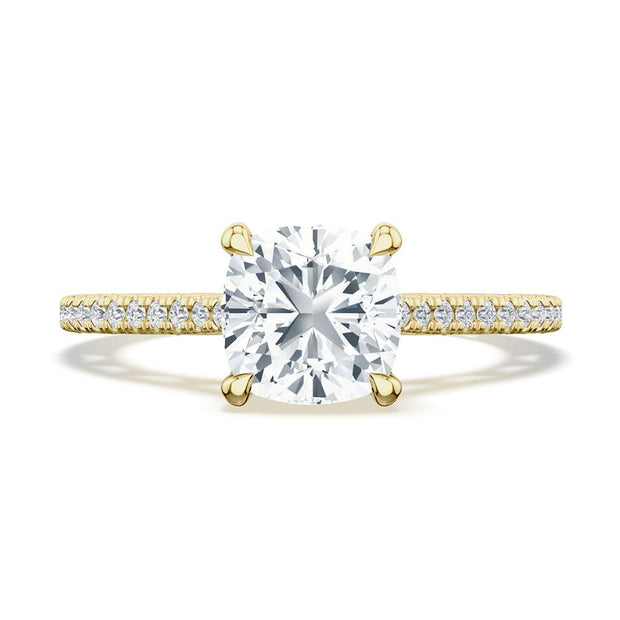 Cushion Solitaire Engagement Ring