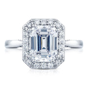 Emerald Bloom Engagement Ring