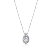 17"" Pear Bloom Diamond Necklace