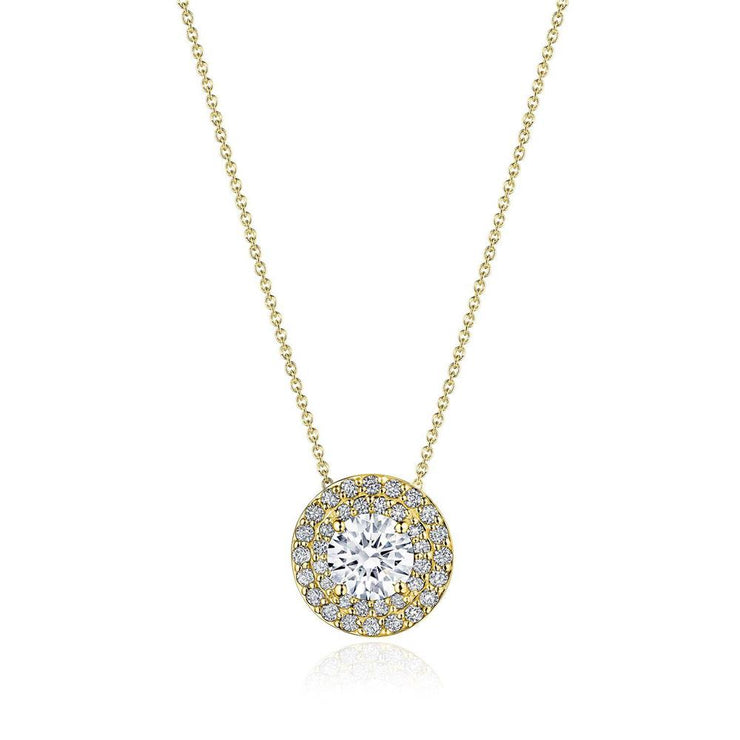 17"" Double Bloom Diamond Necklace