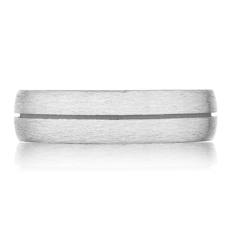 Classic Streamline in Brush Finish Wedding Band