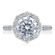 Round Bloom Engagement Ring