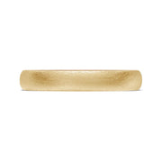 Classic Two-Tone Rounded Wedding Band in Brushed Finish