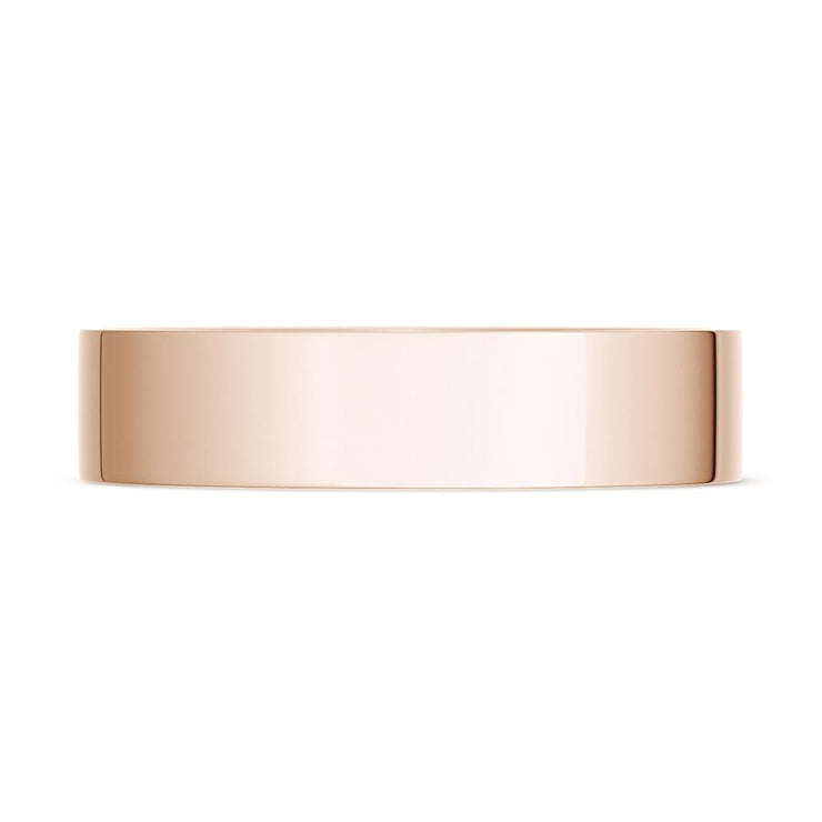 Classic Flat in High Polish Finish Wedding Band