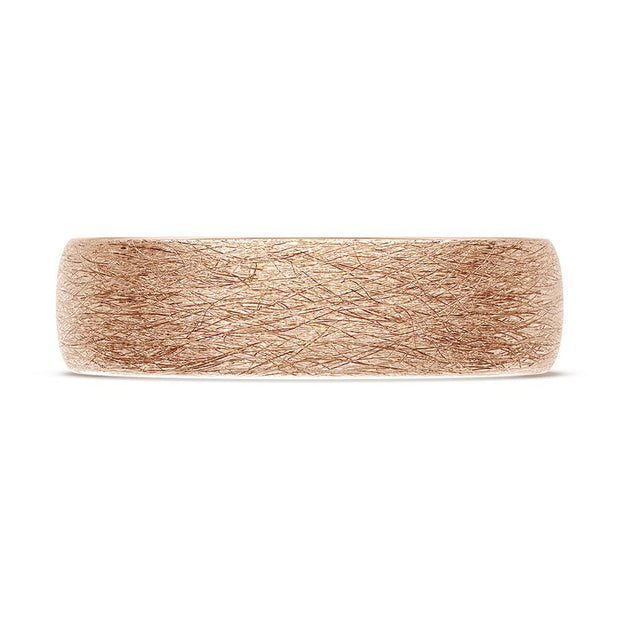 Classic Rounded in Brushed Finish Wedding Band