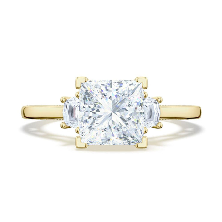 Princess 3-Stone Engagement Ring