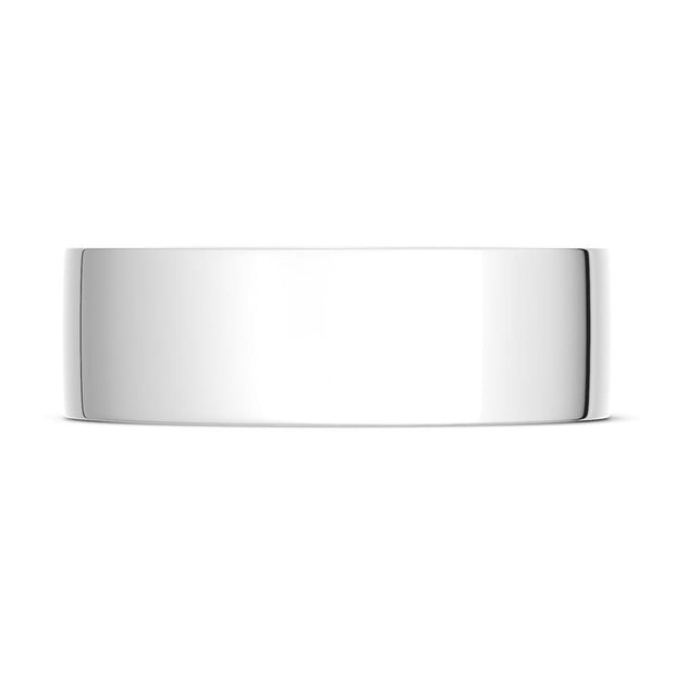 Classic Flat in High Polish Finish Wedding Band