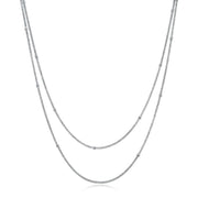 Double Row Station Necklace 12.50ctw approx.