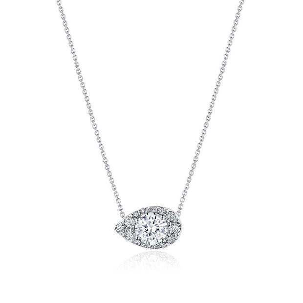 17"" Pear Bloom Diamond Necklace